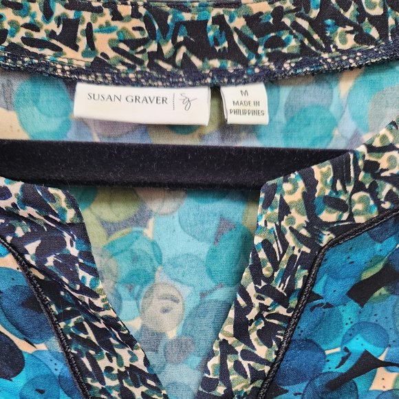 Susan Graver Women's Medium Blouse - Picture 3 of 4